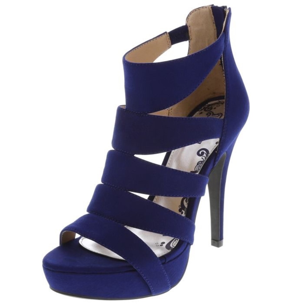 Blue Suede Pumps